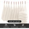 MOONQUEEN Microfiber Facial Cloths Fast Drying Washcloth 12 Pack - Premium Soft Makeup Remover Cloths - Cream view 3