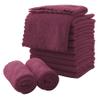 MOONQUEEN Microfiber Facial Cloths Fast Drying Washcloth 12 Pack - Premium Soft Makeup Remover Cloths - Burgundy view 1