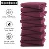 MOONQUEEN Microfiber Facial Cloths Fast Drying Washcloth 12 Pack - Premium Soft Makeup Remover Cloths - Burgundy view 4