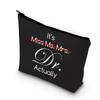 BDPWSS PHD Graduation Gift PHD Candidate Survivor Gift Doctorate Degree Gifts It's Miss Mrs Ms Dr Actually Funny New Doctor Cosmetic Makeup Bag (It Dr actually bl) view 1