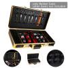 Beauty Professional Barber Case Stylist Tool Travel Carry Case with Lock,Barber Travel Organizer Tool Box,Shears Clippers Trimmers Case,Beauty Salon Tool Kits Mobile Barber Station Box(Without Tools) view 4