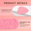 50-Count Heart Shape Compressed Facial Sponges, 100% Natural Cosmetic Spa Sponges for Facial Cleansing for Daily Facial Cleansing, Exfoliating Mask, Makeup Remover. Ideal for Home and Travel. view 4
