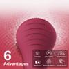 Face Scrubber, NgraCoola CLIE Facial Cleansing Brush, Waterproof and Rechargeable Face Scrub Brush for Men & Women, Cleansing, Exfoliating and Massaging, Electric Face Wash Brush - Berry view 4