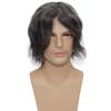 Lishy Toupee for Men European Real Human Hair Replacement Systems Men Hairpieces Fino Mono Lace Center Thicker Skin PU Hair Piece for Man Wigs 8x10 Inches 1B Mixed 30% Grey White Hair view 3