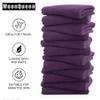MOONQUEEN Microfiber Facial Cloths Fast Drying Washcloth 12 Pack - Premium Soft Makeup Remover Cloths - Grape Purple view 4