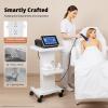 LOYALHEARTDY Salon Trolley Stand, Professional Beauty Rolling Trolley Cart Salon Equipment-Salon Rolling Cart Trolley Holder Stand with with Tray & Plug for Beauty Salon Machines-Maximum Load 99Lbs view 2