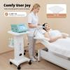 LOYALHEARTDY Salon Trolley Stand, Professional Beauty Rolling Trolley Cart Salon Equipment-Salon Rolling Cart Trolley Holder Stand with with Tray & Plug for Beauty Salon Machines-Maximum Load 99Lbs view 4