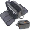 Lacdo Toiletry Bag for Men, Travel Toiletry Organizer Dopp Kit Water-Resistant Large Shaving Bag for Toiletries Accessories Cosmetic Bags, Gray view 1