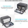 Lacdo Toiletry Bag for Men, Travel Toiletry Organizer Dopp Kit Water-Resistant Large Shaving Bag for Toiletries Accessories Cosmetic Bags, Gray view 4