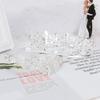 AOPRIE King & Queen Tear Drop Tiara and Crown for Women Men Crystal Hair Accessories for Wedding Prom Bridal Birthday Party Halloween Costume Christmas Gifts Silver Princess Tiara for Girls Boys view 2