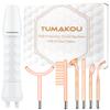 TUMAKOU High Frequency Facial Wand - Orange High Frequency Facial Device Machines for Skin Face Hair - High Frequency Wand with 6 Different Glass Tubes view 1