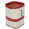 Blade Disposal Bank  Large Capacity Iron Blade Disposal Case with Detachable Cover & Top Opening, Sharps Blade Storage Box for Barbers, Salons, Home & Reusable Safety Container (Red) view 1