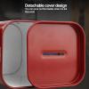 Blade Disposal Bank  Large Capacity Iron Blade Disposal Case with Detachable Cover & Top Opening, Sharps Blade Storage Box for Barbers, Salons, Home & Reusable Safety Container (Red) view 4