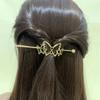 4Pcs Fashion Exquisite Hair Slide Hairpins Minimalist Metal Butterfly Hair Sticks Forks Hairpins Chignon Buns Holder Hair Jewelry Styling Accessories for Women Girls, Gold and Silver view 3