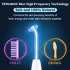 High Frequency Facial Wand - TUMAKOU Portable Handheld Blue High Frequency Facial Machine - 4 Different Blue Glass Tubes for Skin view 2