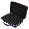 Essential Oils Carrying case for 60 Bottles 5ml 10ml 15ml,Essential Oils Storage, Hard Shell Shockproof & Durable, Perfect for Essential Oils Bottle with Foam Insert(Purple), Essential Oils Stora view 1