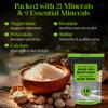 Aromasong 19 lbs RAW Dead Sea Salt with Organic Aloe Vera, not Cleaned, Still Contains All Dead sea Minerals Including Dead sea Mud, Fine Medium Grain Large resealable Bulk Pack - Packaging May Vary view 4