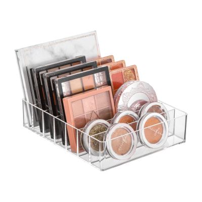 LIEMUAO Eyeshadow Palette Organizer,Makeup Palette Organizer 7-Sections Cosmetics Storage Solution for Eyeshadow Palette, Contour Kit, Blush, Modern Cosmetics Storage