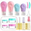 Gemice 16 Pack Travel Bottles Set for Toiletries, TSA Approved Travel Size Containers Leak Proof Silicone Squeezable Travel Accessories 2oz 3oz for Shampoo Conditioner Lotion Body Wash view 1