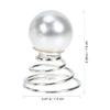 LALAFINA 20Pcs Pearl Hair Screw Clips Swirl Hair Clip Wedding Pearl Hair Spiral Hair Swirl Hair Twists Coils for Wedding Bridal Prom Party view 3