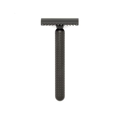 TATARA Masamune Double Edge Safety Razor for Men- Premium Stainless Steel Shaving Razor with Stylish Matte Finish- Eco-Friendly Double Sided Razor Shaver-Smooth, Close Shave Razor (Open Comb, Dark)