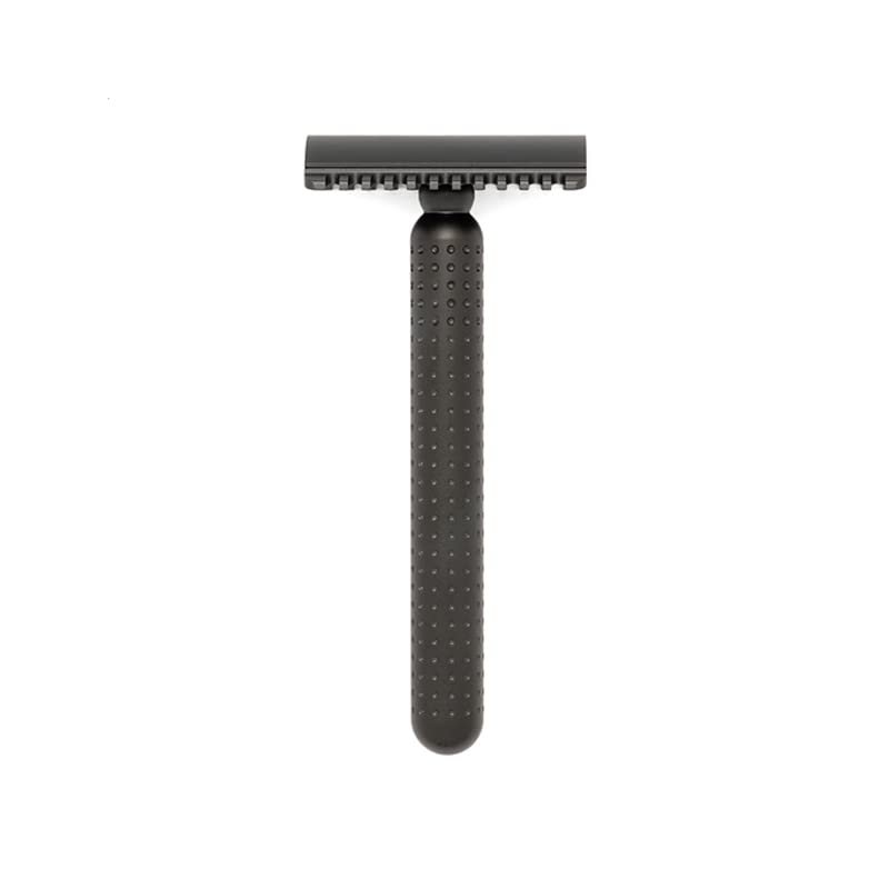 TATARA Masamune Double Edge Safety Razor for Men- Premium Stainless Steel Shaving Razor with Stylish Matte Finish- Eco-Friendly Double Sided Razor Shaver-Smooth, Close Shave Razor (Open Comb, Dark)