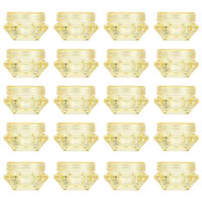Beavorty 100pcs Reusable Small Plastic Storage Bottles for Lotion and Cream Compact Sample Containers Lid Design for Personal Care Products Travel-friendly