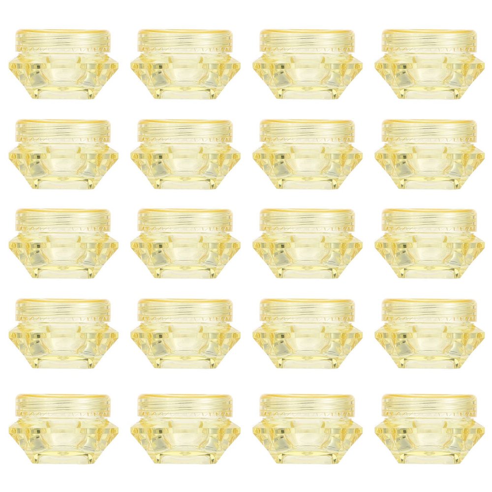 Beavorty 100pcs Reusable Small Plastic Storage Bottles for Lotion and Cream Compact Sample Containers Lid Design for Personal Care Products Travel-friendly