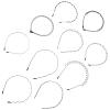 Beavorty 10pcs Men Metal Headbands Black Wavy Hairbands for Sports and Fashion Comfortable Non-slip Design for Workouts and Daily Use view 1