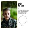 Beavorty 10pcs Men Metal Headbands Black Wavy Hairbands for Sports and Fashion Comfortable Non-slip Design for Workouts and Daily Use view 4