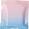 QQ Studio Pack of 100 Double-Sided Two-Tone Ombre Color Gradient Silver Foil Resealable Bags w/Tear Notches for Beauty Scrub Products (7" x 10", Ombre Pink) view 1