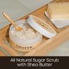 Beurre Shea Butter Body Polish Sugar Scrub with Skin Nourishing Oils for All Skin Types - Vegan Skin Care, Light, Non-Greasy - Soothing, Hydrating, Non-Toxic | 7.8 oz. view 2