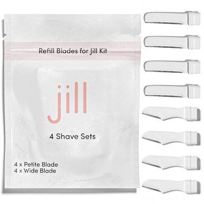 Jill Dermaplane Razor Refills for Women  8 Single-Use Face Razor Blades for Facial Hair Removal & Exfoliation  Fits Jill V1 Dermaplaner Only (Not Compatible with V2 Kit)