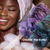 SHOWER BOUQUET Loofah-Charcoal Back-Scrubber Color-2-Pack // Long-Handle-Loofa-Lufa Bath-Sponge Brush/Extra Large Soft Mesh for Men & Women - Exfoliate with Full Pure Cleanse in Bathing Accessories view 3