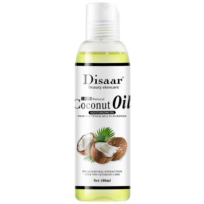 DISAAR Beauty Natural Softening Multi-Purpose Moisturizing Mineral Oil Relive Dry Skin 100ml/3.38fl.oz (Coconut Oil)