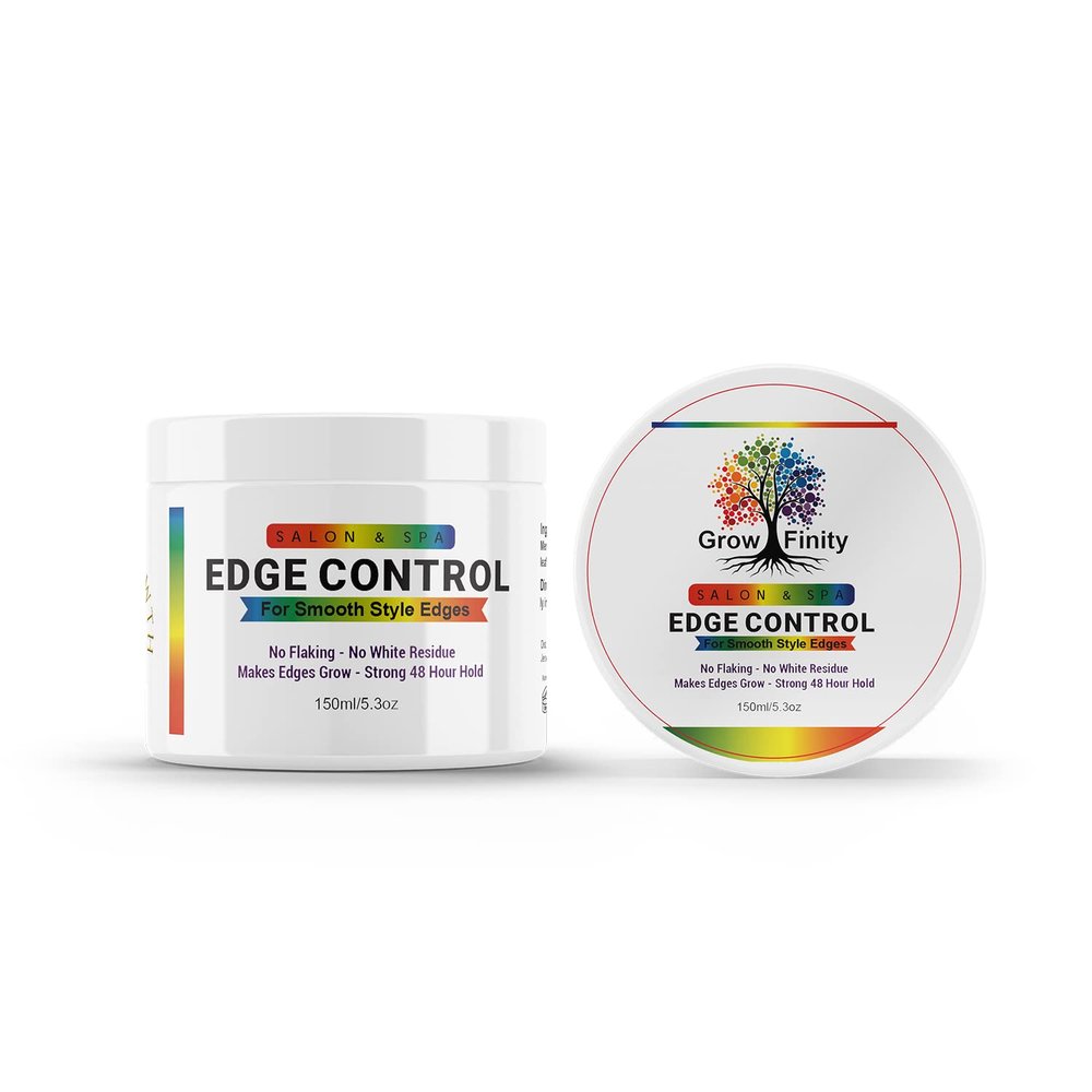 GrowFinity Hair Growth Gel with Biotin and Argan Oil for Rapid Growth | Strong 48-Hour Hold Styling Gel for Edges | Extra Large 5.3 Oz