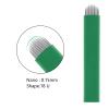 WOLAYI Microblading Needles Nano 0.15mm-Thinnest Blade On The Market, Permanent Makeup Manual Eyebrow Tattoo Needlewith Expiration Date and Lot Number (Green 18U.15mm) view 2
