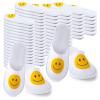 Coume 30 Pairs Disposable Slippers for Guests Bulk, Unisex Spa Smile Face Slippers for Hotel House Travel Party Shoeless Home(1 Size) view 1