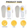 Coume 30 Pairs Disposable Slippers for Guests Bulk, Unisex Spa Smile Face Slippers for Hotel House Travel Party Shoeless Home(1 Size) view 2