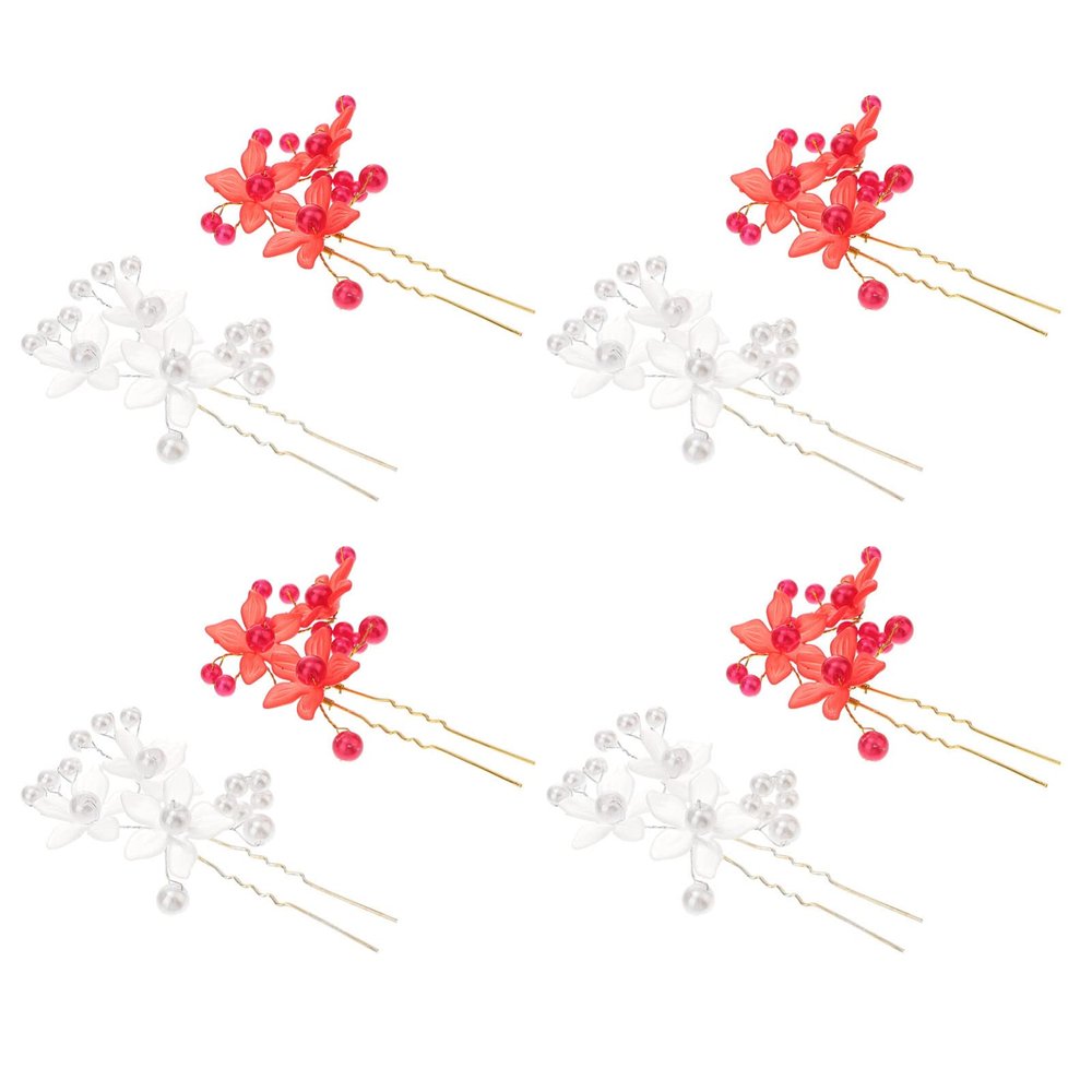LALAFINA 10pcs Hair Clips for Brides Elegant Bridal Hair Accessories Shaped Hairpins for Weddings Dances Special Occasions