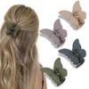 ATODEN Butterfly Hair Clips 4Pcs Matte Claw Clips for Thin Hair, Cute Hair Accessories and Jaw Clips as Gifts view 1
