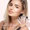 MAANGE Makeup Brush Set 23 Pcs Makeup Brushes Premium Synthetic Make up brushes Professional Face Powder Blush Pointed Eyeshadow Blending Brush Kit, Graduation Gift (Pinkgold) view 4