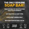 Soap Cover Black Soap for Gray Hair, Gray Hair Reverse Bar Shampoo, 1.7 Oz view 2