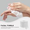 KALLORY Disposable Facial Towels and Makeup Pads Natural Non-Woven Face Cloths for Cleansing and Makeup Removal Travel-Friendly Soft and Breathable Skin Care Wipes 5.9X3.9 Inches view 4