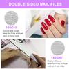 20PCS Nail File Buffer Set for Natural Nails,100 180 Grit Nail File,4 Sides 120 Grit Sanding Buffer Nail Block for Gel Acrylic Nails Professional Manicure Tool,Purple view 2