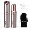 Facial Hair Removal for Women, Rechargeable Painless Facial Hair Remover for Face, Lip, Chin with a Velvet Bag view 1