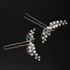 JWICOS Bride Wedding Pearl Hair Pins Crystal Wedding Hair Pieces Bridal Wedding Hair Accessories for Women Girls Bridesmaids view 4