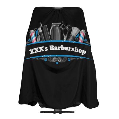 Custom Barber Cape Hairdresser Cape, Add Your Photo Text Logo Personalized Barber Salon Cape for Men, Customized Hair Cutting Cape for Home Salon Barbershop
