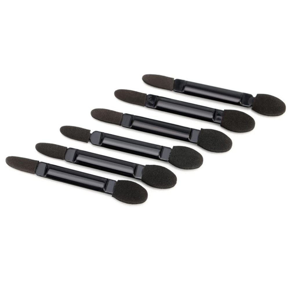 Beaupretty 100pcs Double-ended Eyeshadow Applicators Black Sponge Makeup Brushes for Eye Shadow Application for Travel Parties and Daily Use