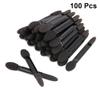 Beaupretty 100pcs Double-ended Eyeshadow Applicators Black Sponge Makeup Brushes for Eye Shadow Application for Travel Parties and Daily Use view 2